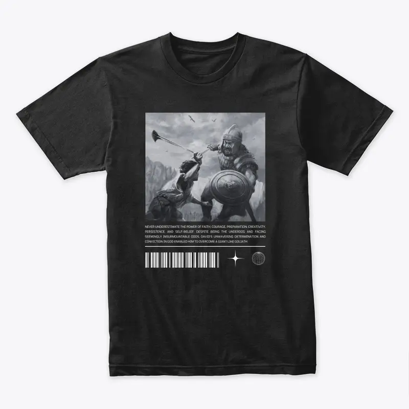 DAVID VS GOLIATH TEE (BLACK)